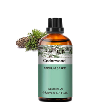 PHATOIL 30ml Lavender Lemon Eucalyptus Sandalwood Bergamot Aromatherapy Essential Oil For Diffuser,Candle Making,DIY Soap & Bomb