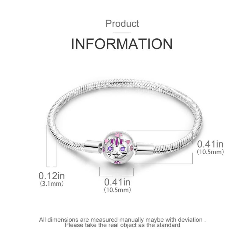 925 Sterling Silver Charm Bracelet - Leaf, Clover, Butterfly & Heart Design | 17-20cm Adjustable