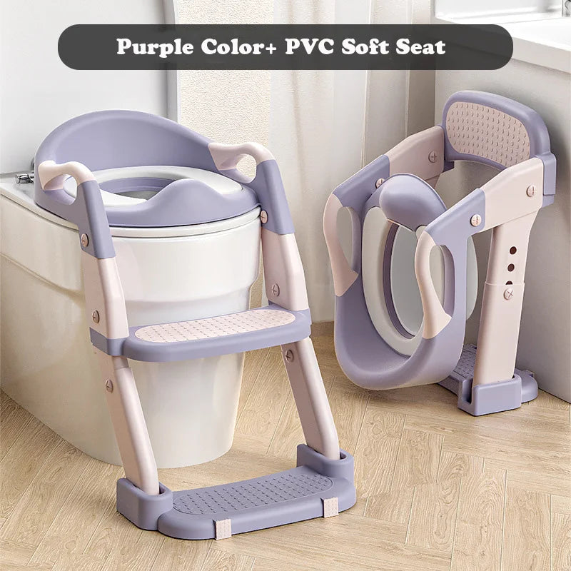 Newly Upgraded Baby Boy Portable Potty Child Potty Training Seat Baby Toilet Pot Step Stool Baby Potty Portable Child Urinal