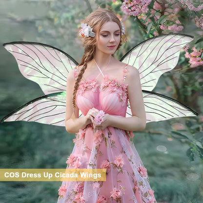 Butterfly Fairy Wings Costume Women Girls Princess Elf Angel Wing for Halloween Party Favor Cosplay Costume Dress Up Props