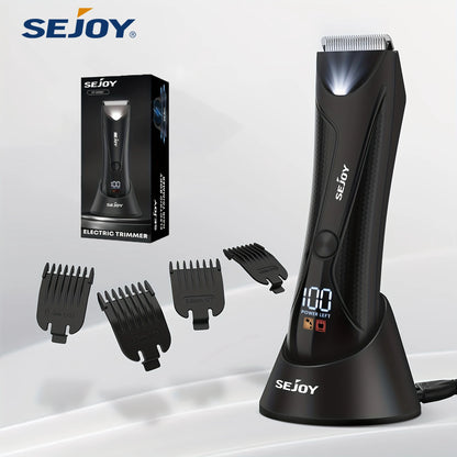 Sejoy 6 In 1 Body Hair Trimmer Kit Electric Beard Shaver Men&Women Nose Hair Trimmer Eyebrow Razor Portable Body Shaver IPX5