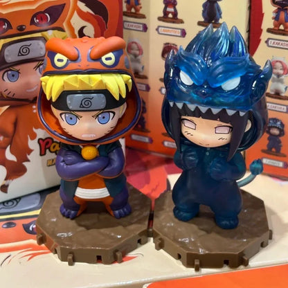 Naruto Bnfigureq Pajamars Series Blind Box Action Figures Model Sasuke Kakashi Costume Design Decoration Gift Toy
