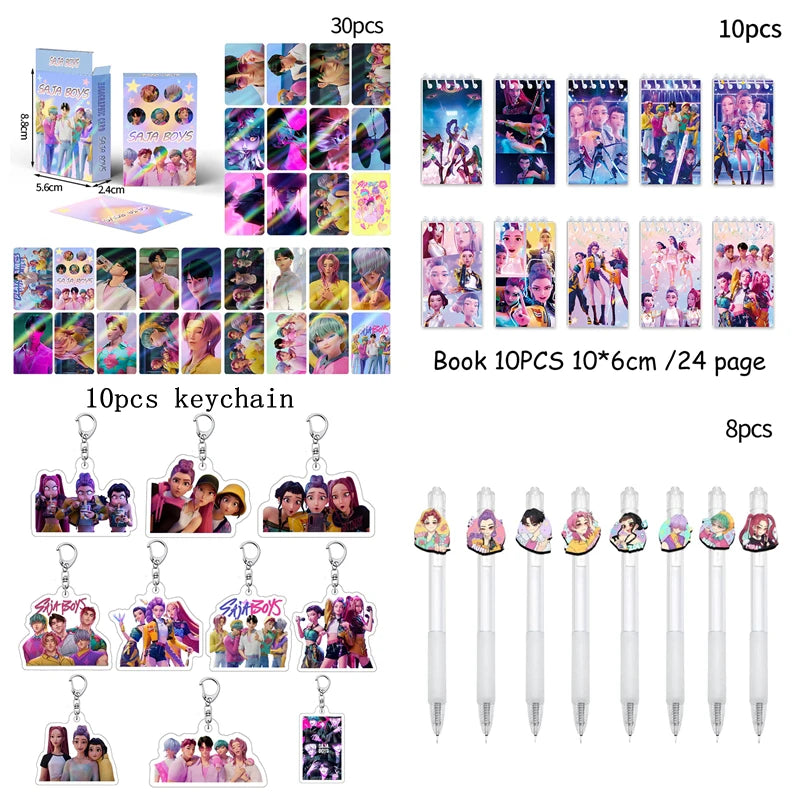 Demon Hunters Gel Pen Kpop Pen Hunter Ballpoint Pen Party Favors for Guest School Office Stationery Supplies Writing Tools