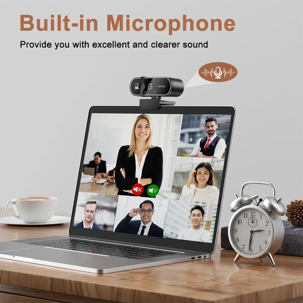 4K Webcam Video Camera 2K Autofocus Streaming Web Cam With Microphone Full HD 1080P Webcams for PC/Computer/Laptop