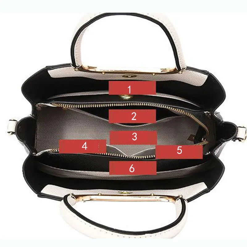 Luxury Designer Handbag 2025 - Women Leather Shoulder Bag Printed Monogram Crossbody