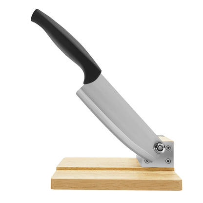 Manual Biltong Cutter & Beef Jerky Slicer Home Cutting Knife w/Oak Cutting Board Seat Guillotine