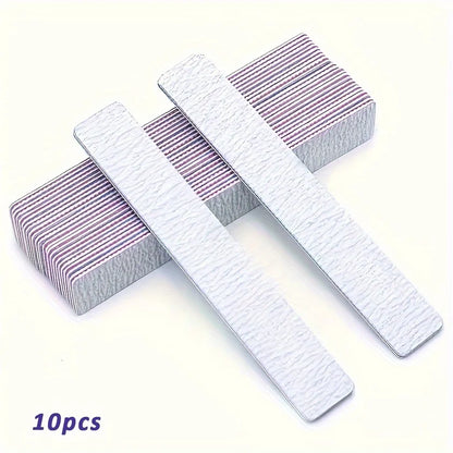 50Pcs Nail Art Files 100/180 Nails Accessoires Gel Nail Polish Polishing Pedicure Manicure Buffers Nail Care Tools lime a ongle