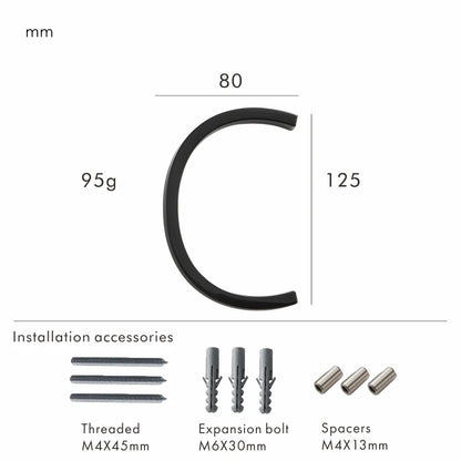 Nurlin 5 inchs 125mm Luxury Address Big House Numbers Modern Gold Black Silver Floating Signage Outdoor Digits Mailbox Sign