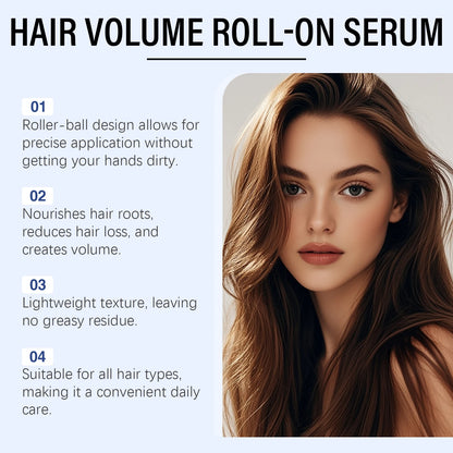Rosemary Oil Dense Hair Essential Roller For Damaged Hair Care Treatment Smoothing Shiny Soften Hair Scalp Massage Serum
