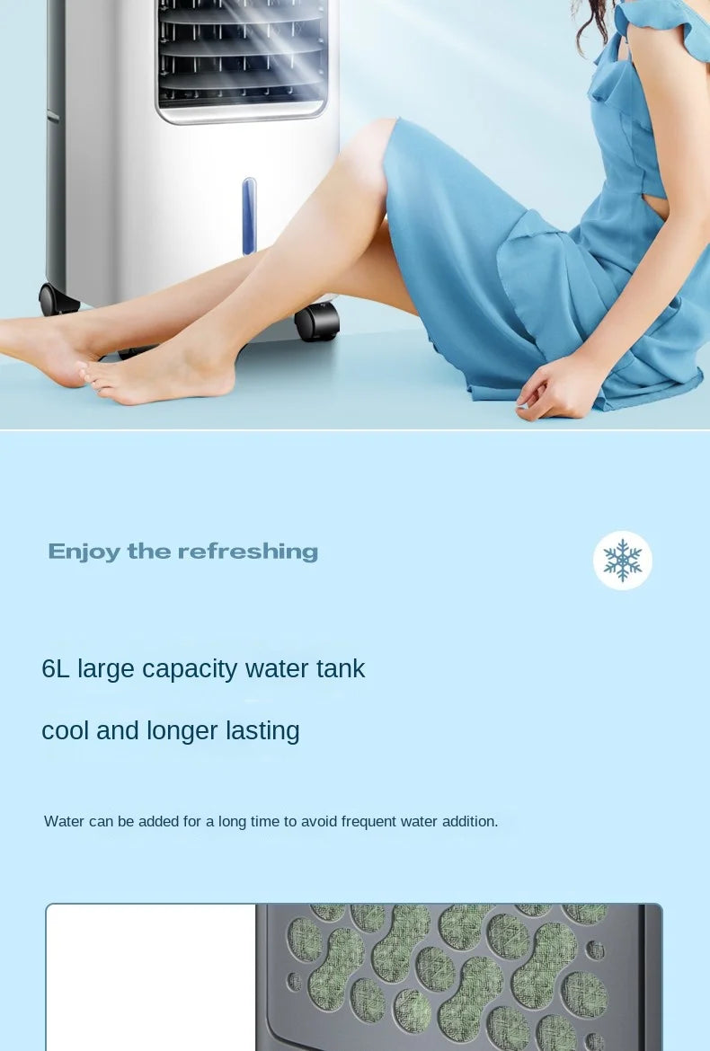 Haier Air Conditioner Fan Cooling Fan Humidification Refrigeration Bladeless Fan Household Air Conditioner Small Air Conditioner