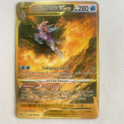 Pokémon 32er-Karten Goldmetall-Pokémon-Karten Englisch Harte Eisenkarten Mewtu Pikachu Gx Glurak Vmax Paket Spielkollektion