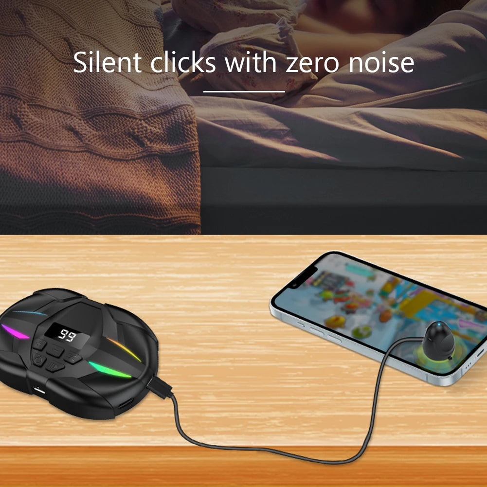 Auto Clicker Physical Simulation Finger Click Device Adjustable Finger Clicking Simulator Game Clicker For Live Broadcast Likes