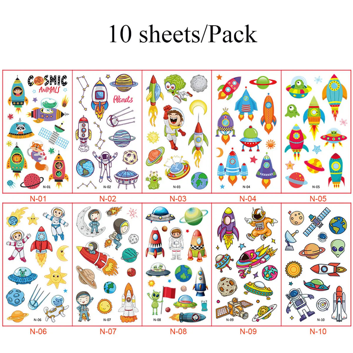 10Pcs Cartoon Temporary Tattoos for Hand Disposable Underwater World Crabs Dolphins Octopus Jellyfish Design Tattoos Sticker