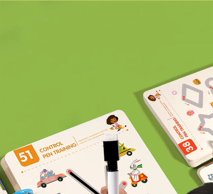 Montessori Writing Control Training Book Reusable Magical Tracing Workbook Practice Book Children Drawing Education Stationery