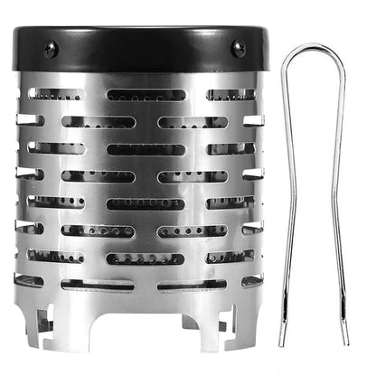 Mini Gas Heater Stove Stainless Steel Portable Warmer Heating Cover Camping Stove Warming Stove Hood for Outdoor Camping