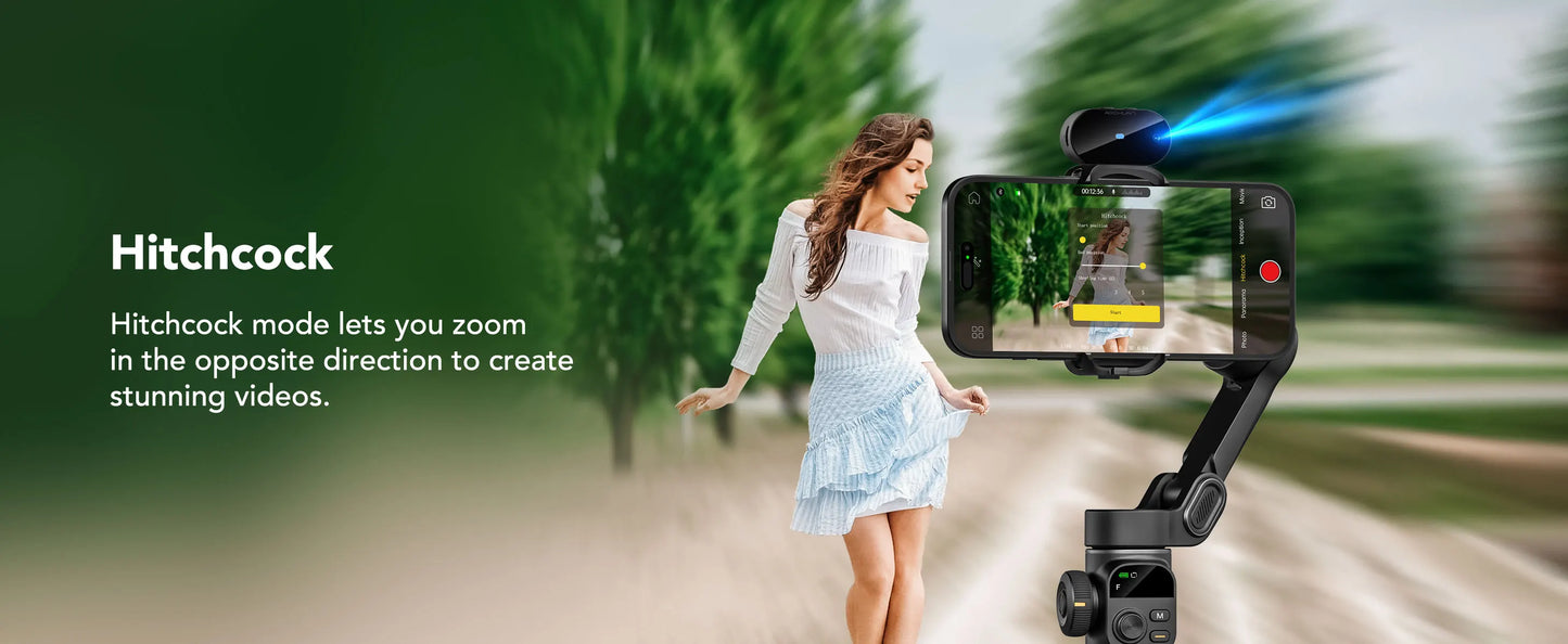 AOCHUAN Smart X2 Ai Handheld Gimbal Stabilizer Built in Extension Rod Equipped with LED display Smartphone Gimbal Stabilizer