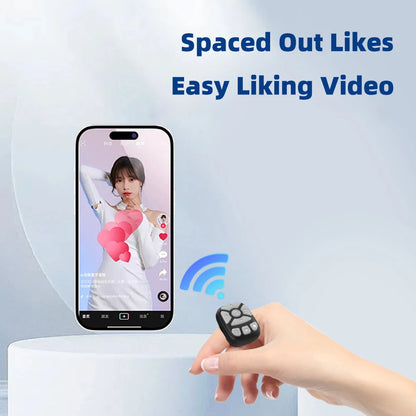 Bluetooth Remote Control Scrolling Ring E-book Page Turner for Tiktok Mobile Video Remote Control Selfie Stick Camera Controller
