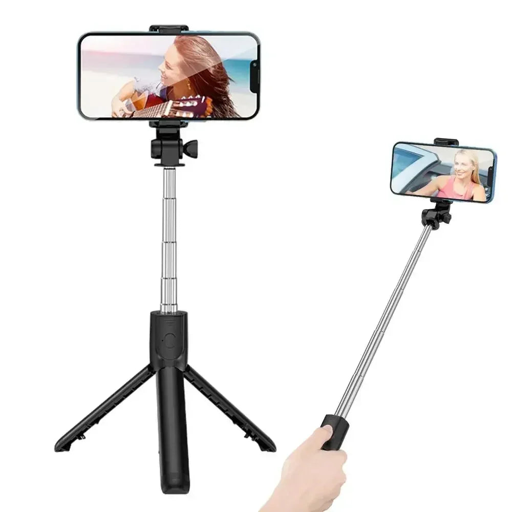 Selfie Stick Wireless Tripod Stand with Light Bluetooth Remote Extendable Tripod for iPhone Mobile Phone Tiktok Live Streaming