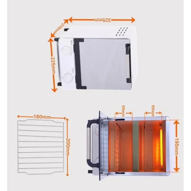 10L Nail Tool Sterilizer Large Capacity Multifunctional Dry High Temperature Sterilizer 1000W For Sterilizing Hair Salon Tool