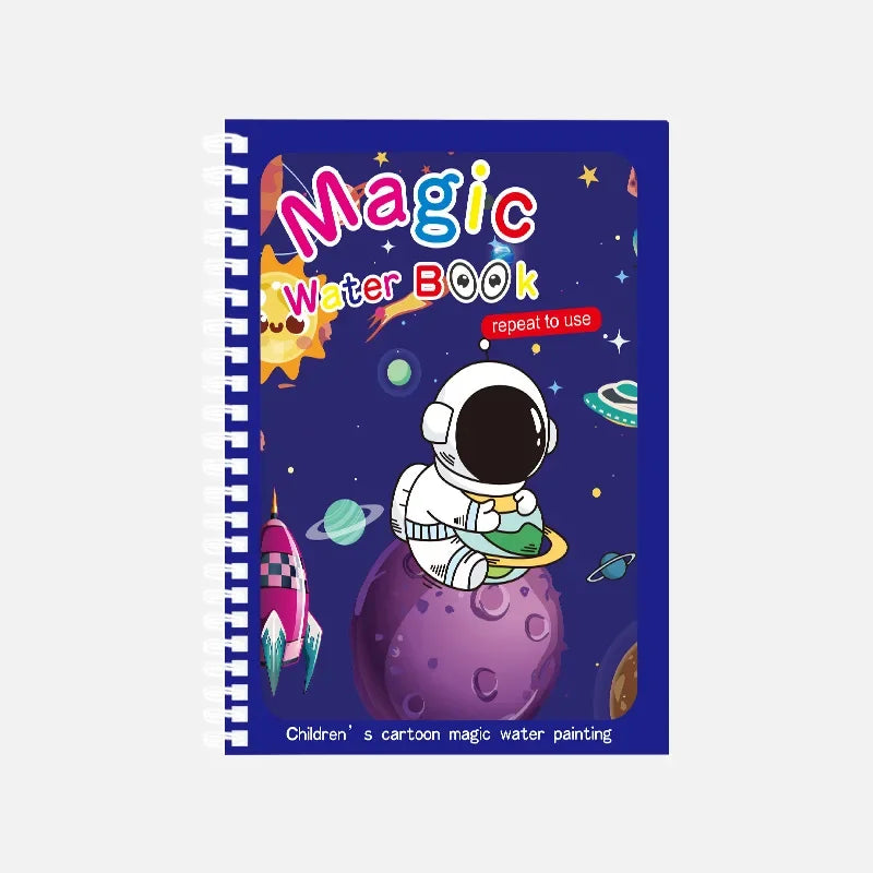 Magic Water Drawing Book for Kids Montessori Children's Reusable Coloring Book Sensory Early Educational Learning Painting Toys
