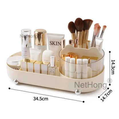 360° Rotating Pen Holder Desk Tidy Organizer Pencil Pot Makeup Brush Storage Box