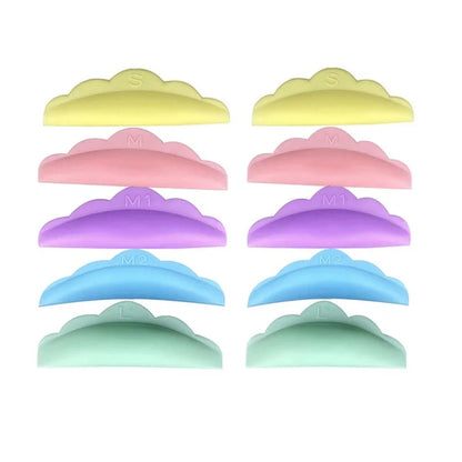 Eyelash Perming Pads Silicone Eyelashes Perm Curler Reusable Lash Lift Shield Pads lash Lifting rods and glue gel