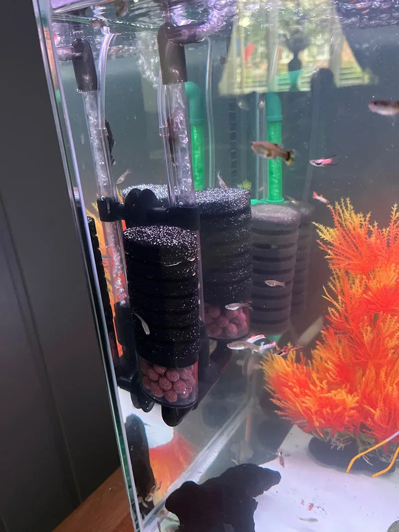 Premium Aquarium Bio Filter - Biochemical Sponge Filter for Fish Tank Air Pump & Skimmer System