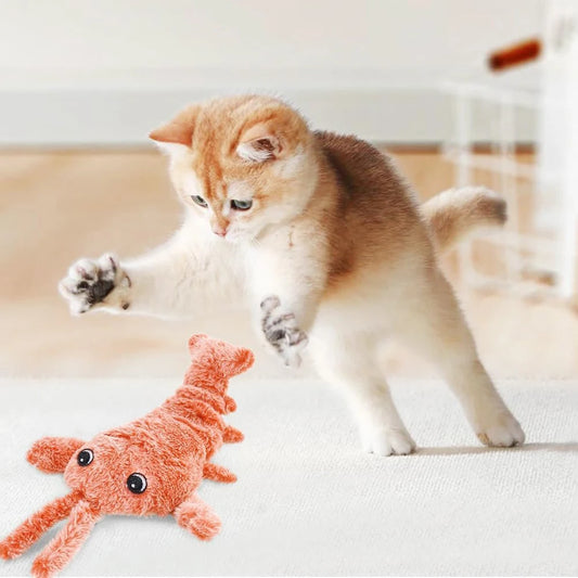 Funny Interactive Dog Plush Toy Jumping Moving Dog Toy Interactive Dog Toys To Keep Them Busy for Medium Dogs Teething