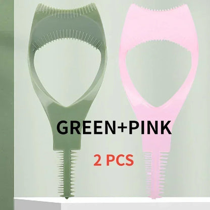 Eyelash Tool 3 in 1 Makeup Mascara Shield Guard Curler Applicator Comb Guide Card Makeup Tool Beauty Cosmetic Tool 3 Color Lashe