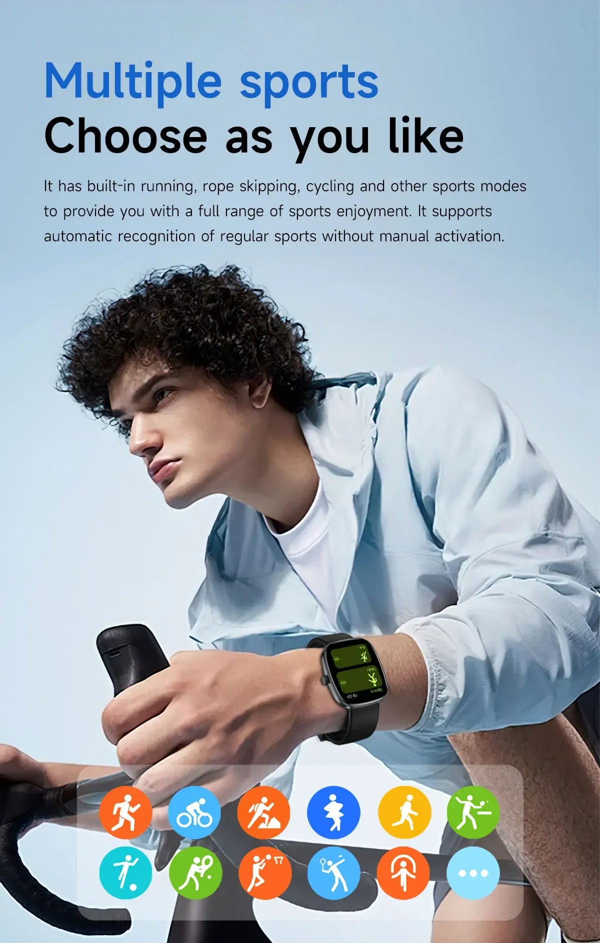 New Smart Watch Android IOS Phone 1.44 Inch Color Screen Bluetooth Call Blood Oxygen/Pressure Monitoring Smart Watch Women Men