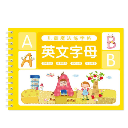 Magic French Copy Book Groove Practice Copybook Children Notebook Learning Numbers French Letter Calligraphy Write Exercise Book