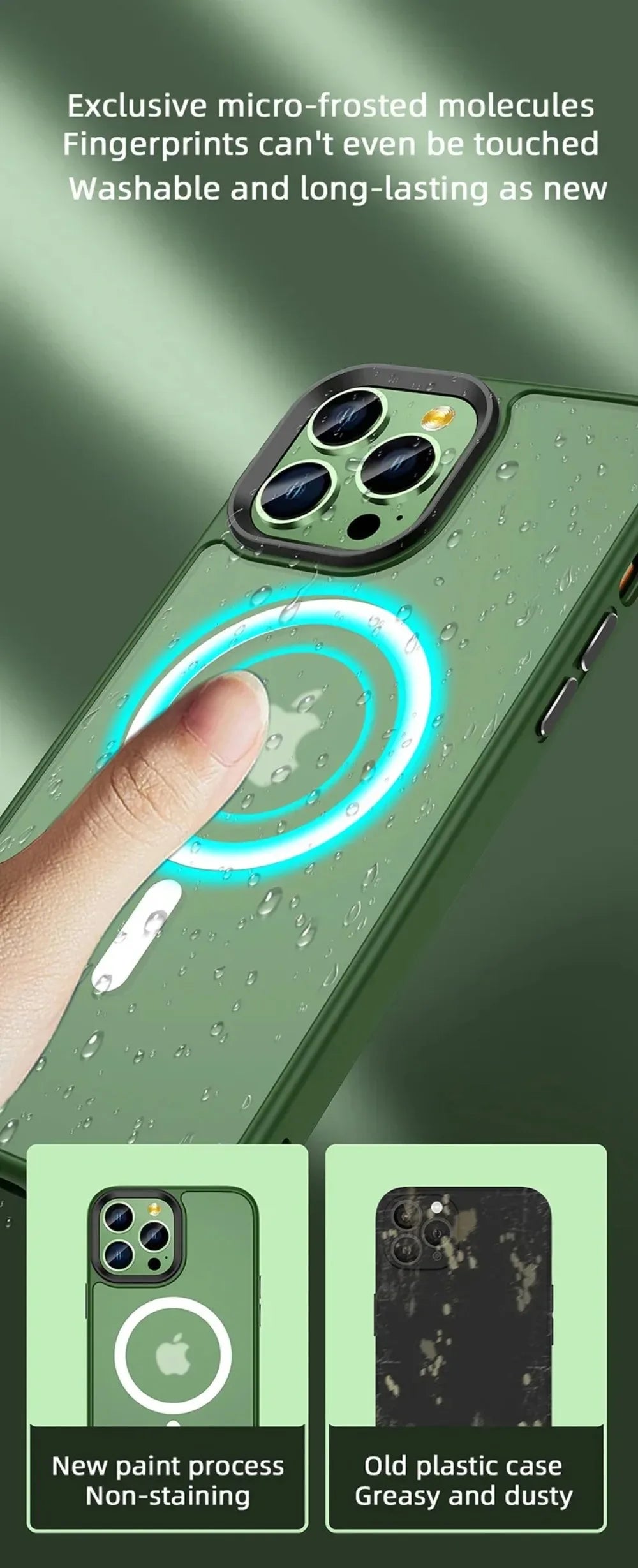 Translucent Frosted Matte Magnetic Phone Case For iPhone 17 16 15 14 Plus 13 12 Pro Max Case For Magsafe Wireless Charging Cover