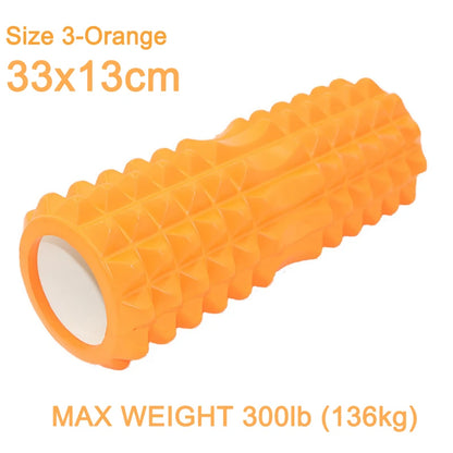 45cm High Density Foam Roller Yoga Column Deep Massage Fitness Equipment Sport EVA Block Muscle relaxation Pilates Gym Exercises