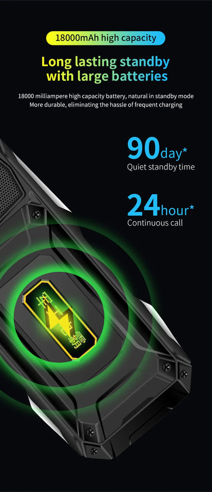Q9 GSM 2G Network Mobile Phone 4 SIM Cards Rugged Bar Cellphone 3.5Inch HD Display Big Battery Loud Voice For Elderly