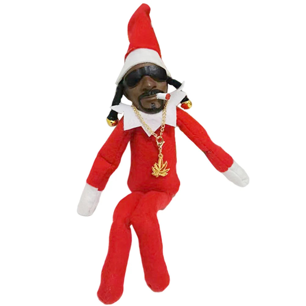 11.81 in Christmas Elf Doll Cute Elves Plush Toy Xmas Gift Holiday Cute Plush Shelf Toy Snoop on A Stoop 2023 Christmas Elf Doll