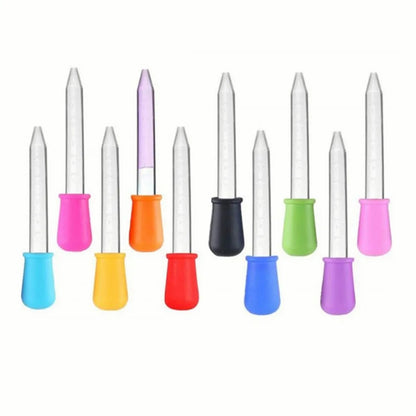 5PCS 5ml Small Silicone Plastic Pipette Dropper Feeding Medicine Liquid Eye Ear Pipette Dropper Lab Experiment Toys Gift
