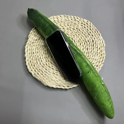 TikTok same style funny simulated cucumber mobile phone case suitable for Samsung S25 Ultra S21 S24 S23 S22 FE protective cover