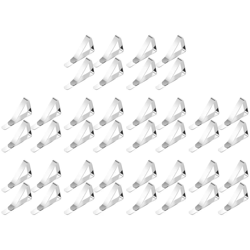 4-32Pc Stainless Steel Table Cloth Clip Wedding Picnic Table Cover Clip Holder Tablecloth Stable Clips for Restaurant Fixed Clip