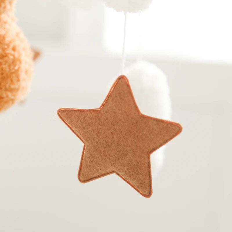 Baby Crib Mobile Bed Bell Toys Musical Rattle Educational Toys Bed Bell Newborn Mobile Bed Bell Bracket Baby Hanging Toys Holder