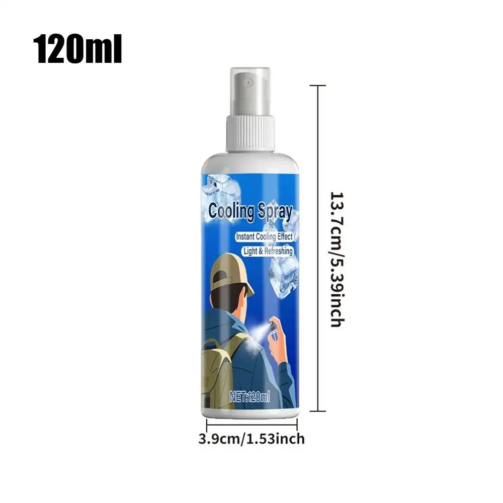 Cool Spray For Summer Household Instant Cooling Spray Natural Plant Extracts Cooling Artifact For Camping Outings Traveling