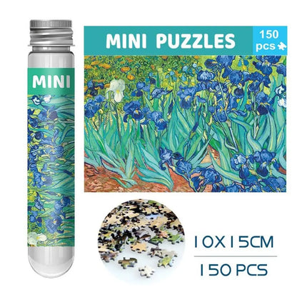 150PCS/Set Oil Painting Jigsaw Puzzles Mini Test Tube Oil Painting Jigsaw Gifts Family Educational Toys Adult Children