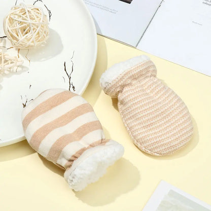 Baby Fleece Gloves - Soft Cotton Mittens for Newborn Toddler Boys & Girls | Anti-Scratch Winter Gloves