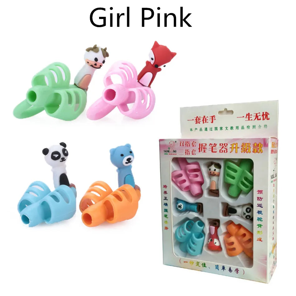 1/3pcs Children Writing Pencil Pan Holder Kids Learning Practise Silicone Pen Aid Grip Posture Correction Device for Students