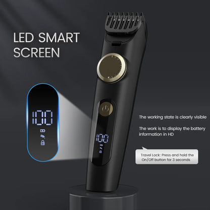 Sejoy Electric Hair Clipper,Rechargeable Hair Trimmer,IPX7 Waterproof,Adjustable Speed Barber Clippers For Men Professional