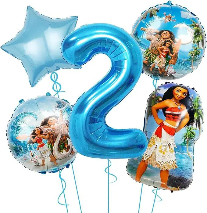 Disney Moana Birthday Decoration Tableware Cup Plate Backdrop Banner Kit Vaiana Moana Theme Happy Party Deco Balloons Supply Set