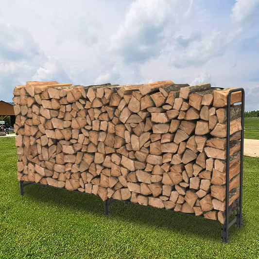 Heavy Duty Firewood Log Rack, Long Large Storage Holder, Wood Stackers, Garden Indoor, 91.6”