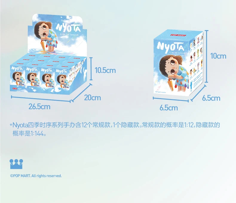 Pop Mart Nyota I Am The Seasons Series Blind Box Guess Bag Mystery Box Toys Doll Cute Anime Figure Desktop Ornaments Gift
