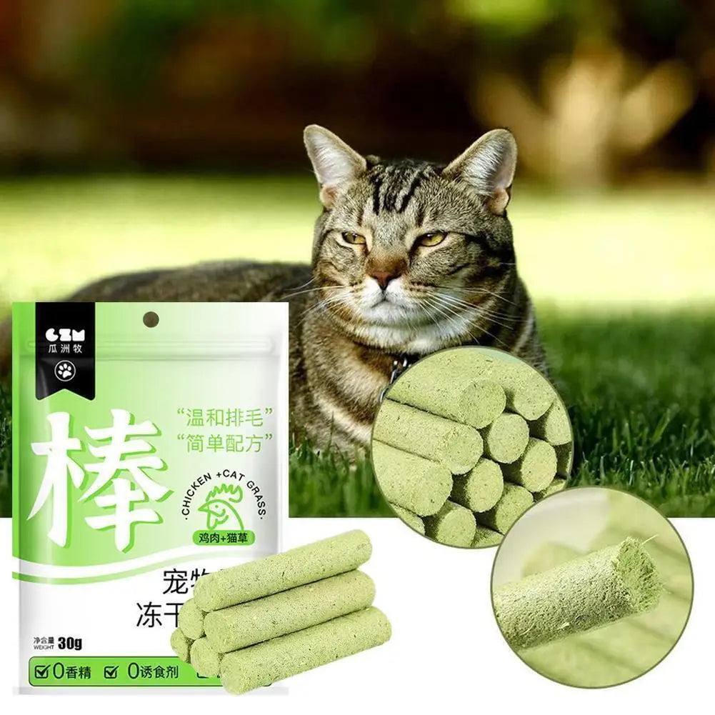 Teething Natural Grass Molar Rod Chew Stic For Cat