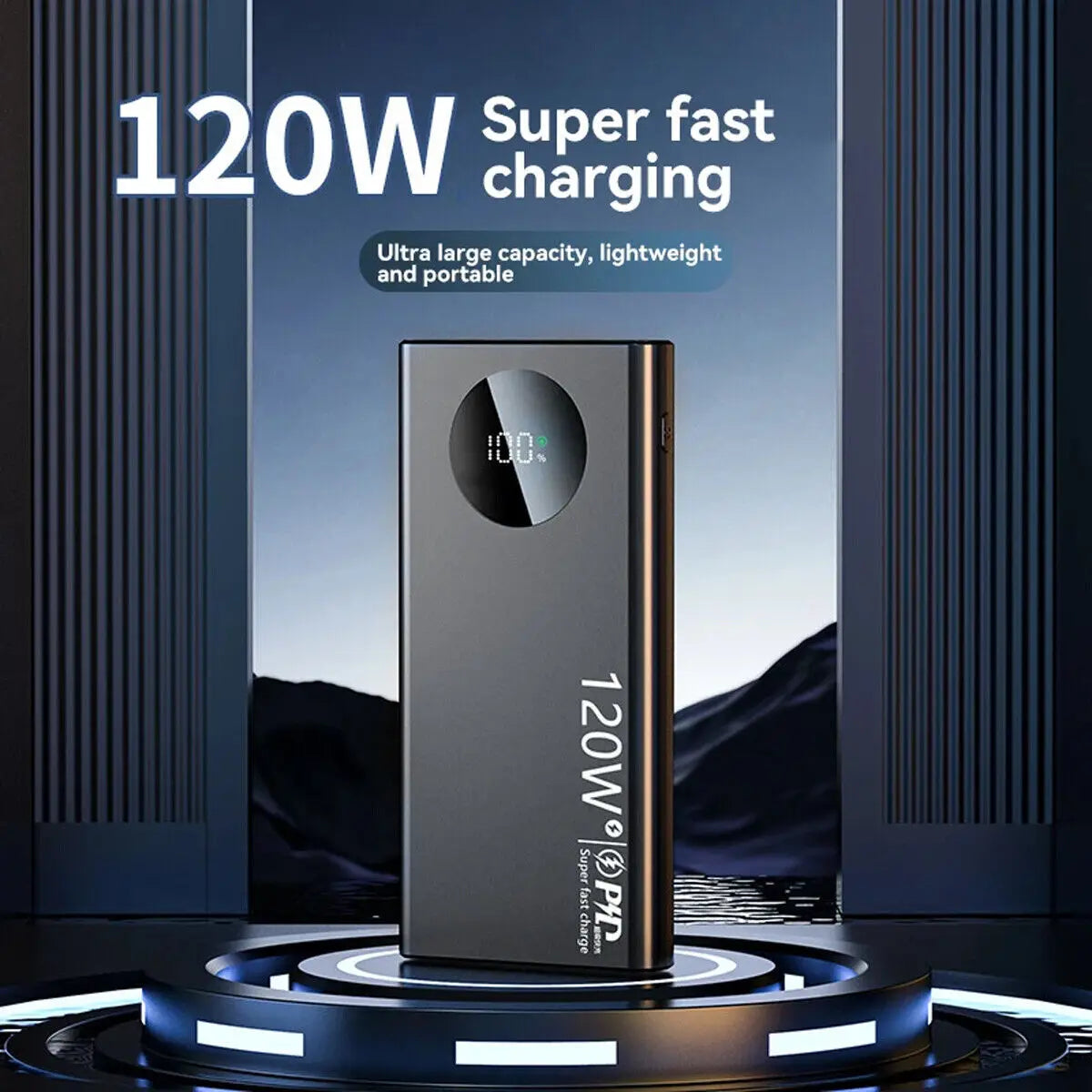 Power Bank Pack Fast Charger 20000mAh 2 USB External Battery For Mobile Phone