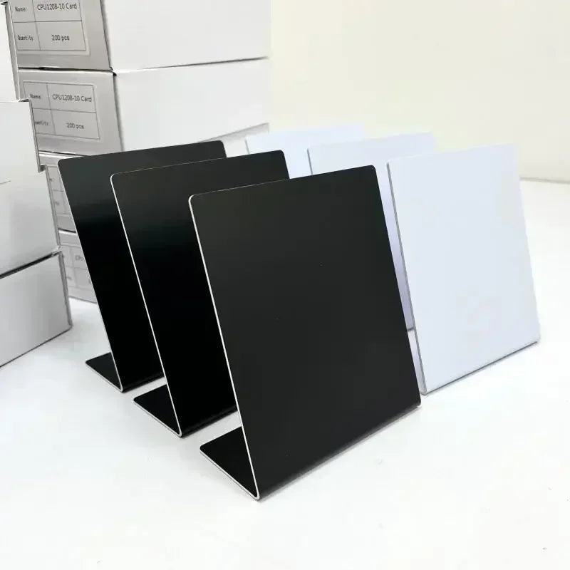 RFID NFC QR code Google Review stand display White Black Blank Pattern 13.56MHz NFC215 chip 504Bytes Patternless Social media